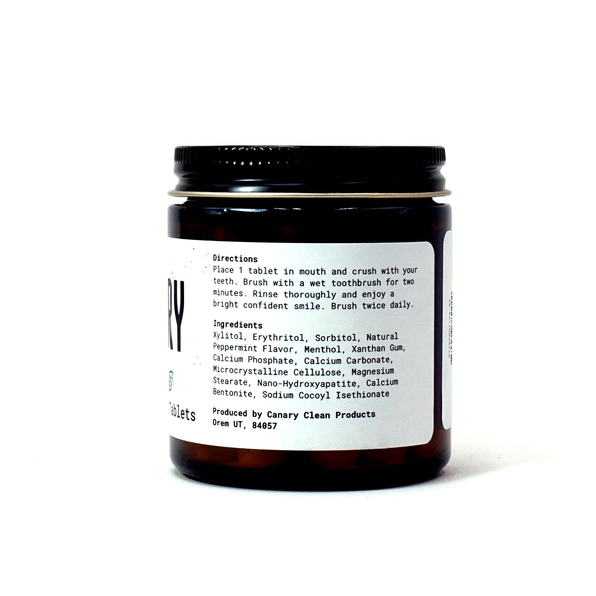 Canary Clean Products - Vente Dentifrices - Tablettes de dentifrice Wintergreen2