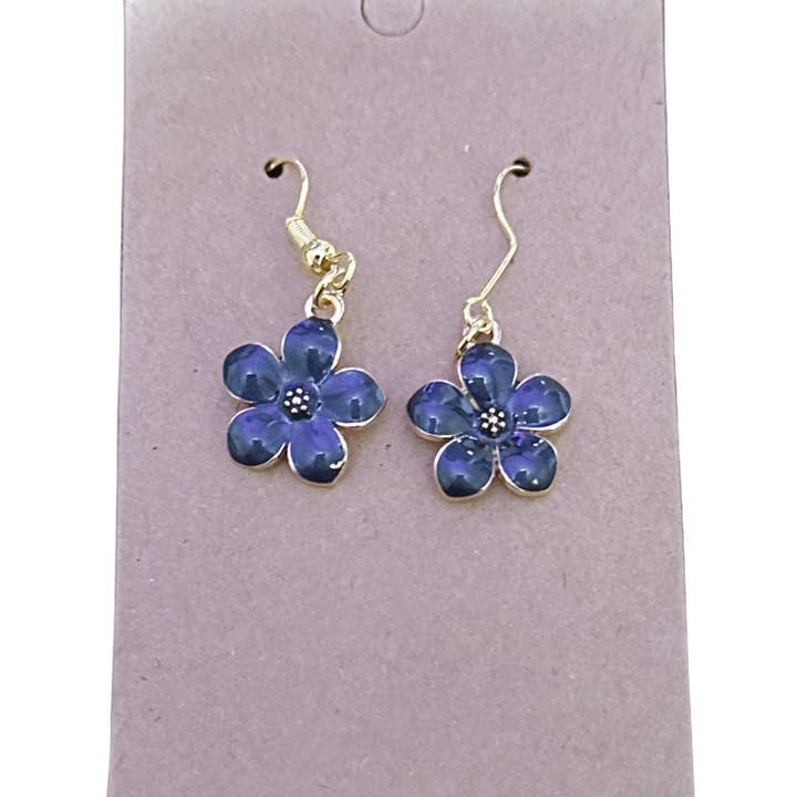 Black Cherry Blossom Earrings for wholesale by Mustard Seed Acquisitions