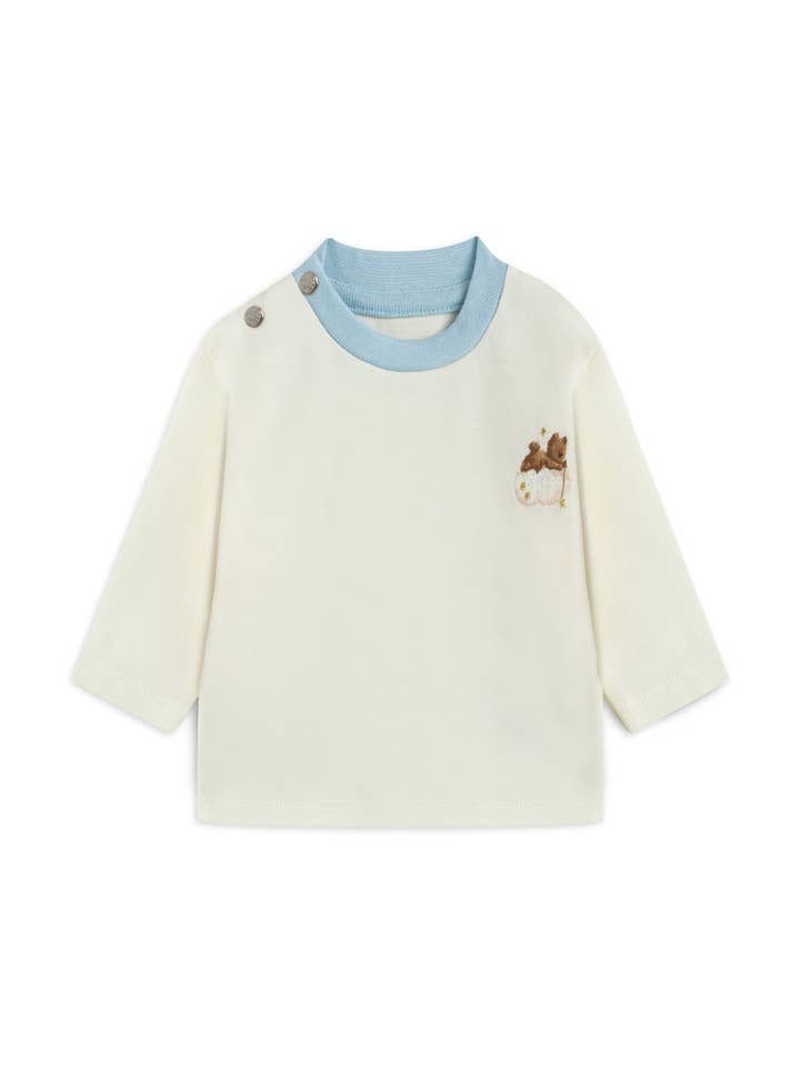 Camiseta de Bebé Bordada Teddy – Top de Algodón Suave para venta al por mayor de Nubo Baby