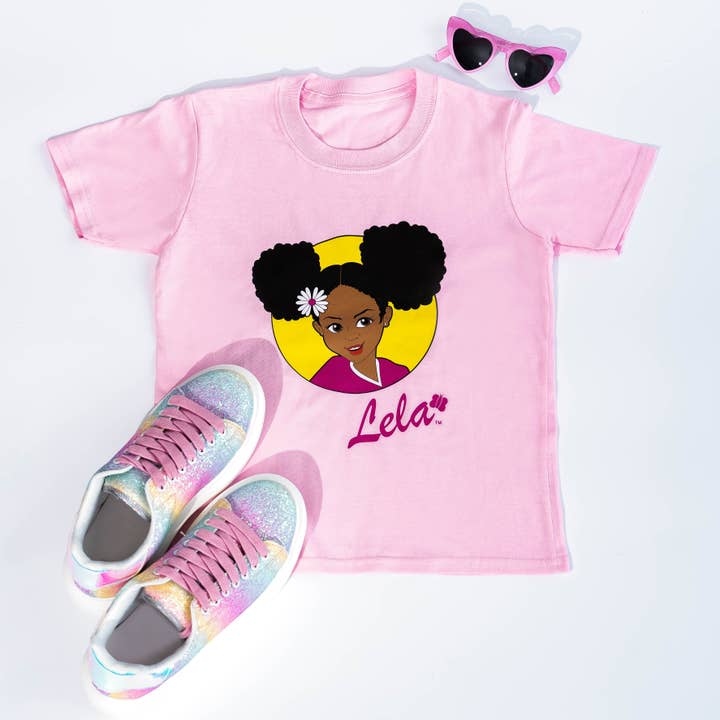 Camiseta Manga Corta Lela Beautiful Black Girl para venta al por mayor de Lela
