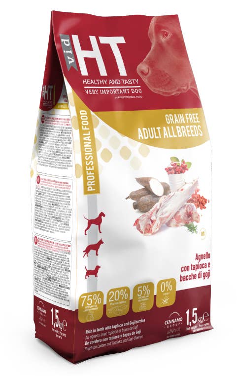 Cennamo - Wholesale Pet Food - Dog - HT VID G.FREE ADULT LAMB POTATOES AND GOJI BERRIES 1,5KG - 4pcs0