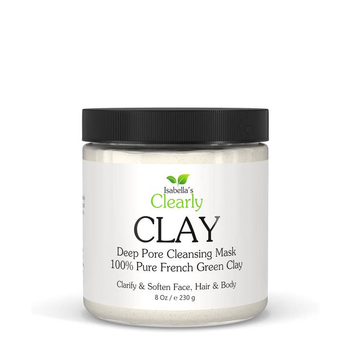 Isabella's Clearly - Wholesale Skincare Face Mask - CLAY, French Green Clay Powder for Face Mask1