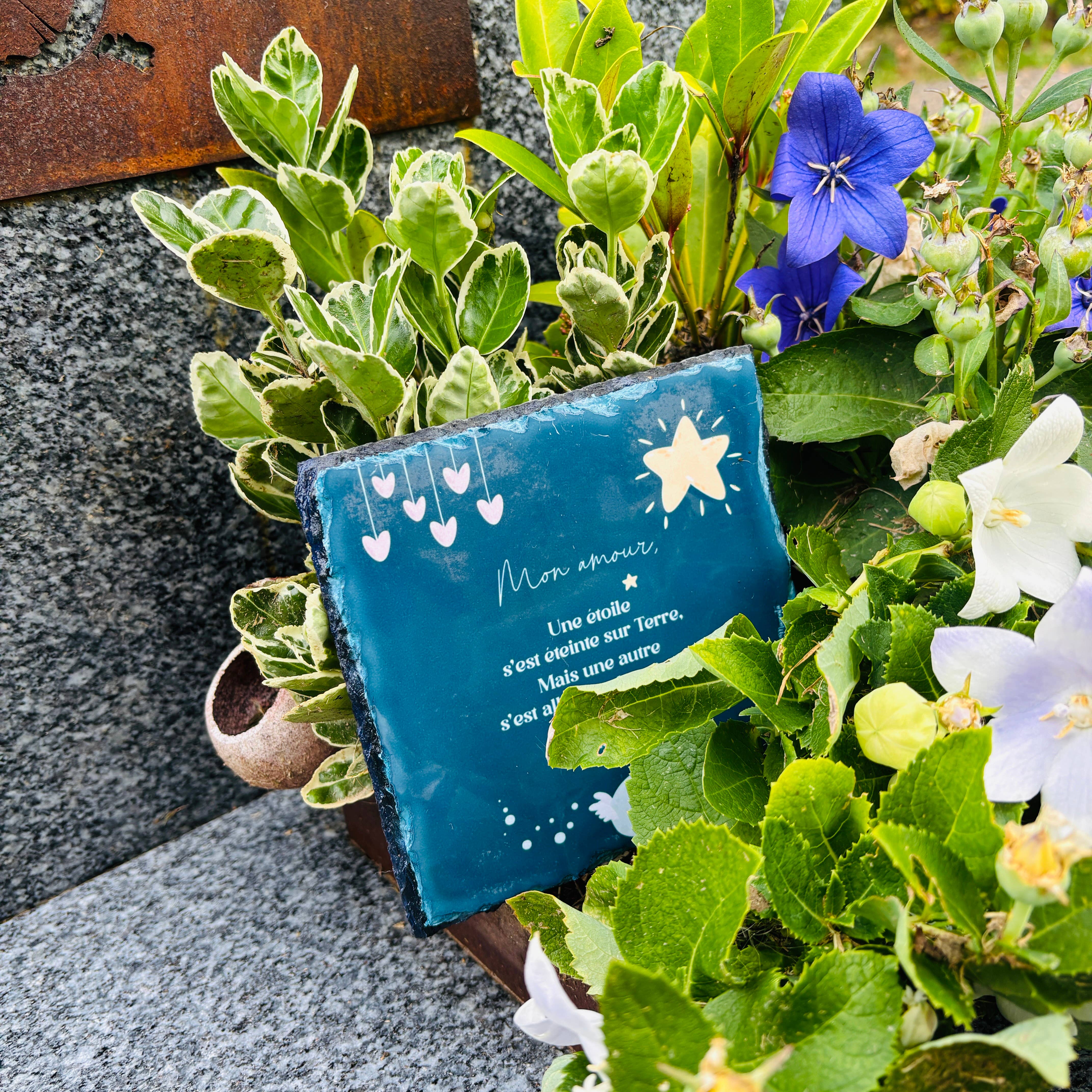 La vie en magenta - Wholesale Outdoor Ornament/Decor - Slate tribute – Natural and elegant funeral decoration2