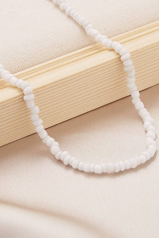 JOSSLYN by wall to wall - Wholesale Beaded/Pearl Necklace - SUMMER BEACH SINGLE BEADED NECKLACE | 40NK94315