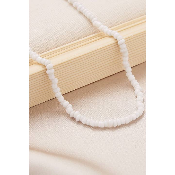 JOSSLYN by wall to wall - Wholesale Beaded/Pearl Necklace - SUMMER BEACH SINGLE BEADED NECKLACE | 40NK94315