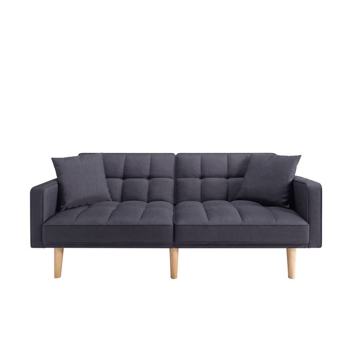 HOMYCASA DESIGN INC - Wholesale Sofa - Convertible Futon Sofa Bed - Dark Grey Twin Size"