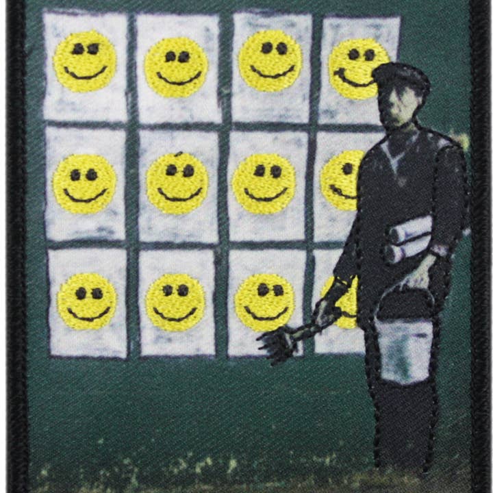 Patch - Banksy - Happy Face Posters for wholesale by Square Deal Recordings & Supplies
