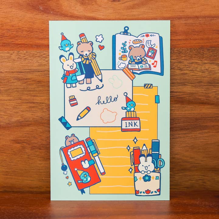 Ansichtkaartdagboek en knutselen voor wholesale door Thousand Skies