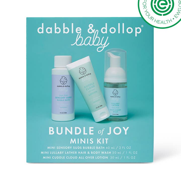Dabble & Dollop® - Wholesale Bath & Body Set - Baby - Bundle of Joy Mini Kit - EWG & Fragrance Free