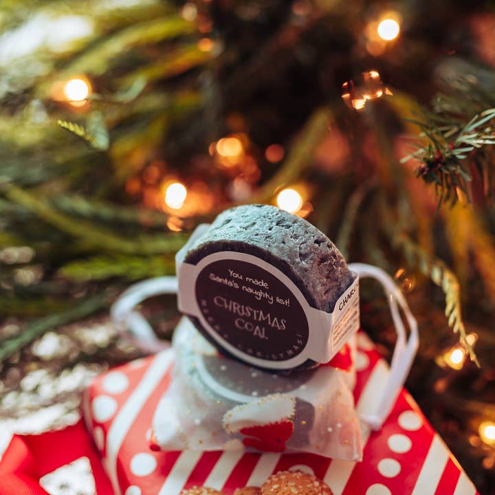 Joyful Sounds Farm - Wholesale Bar Soap - Christmas Coal, Lump of Coal, Bag of Coal, Charcoal Soap6