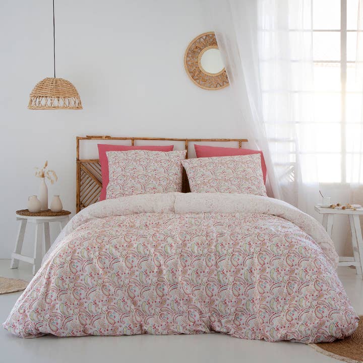 Naf Naf Linge Maison - Vendita all'ingrosso Copripiumini - Copri Piumino Reversibile In Cotone Harmonie1