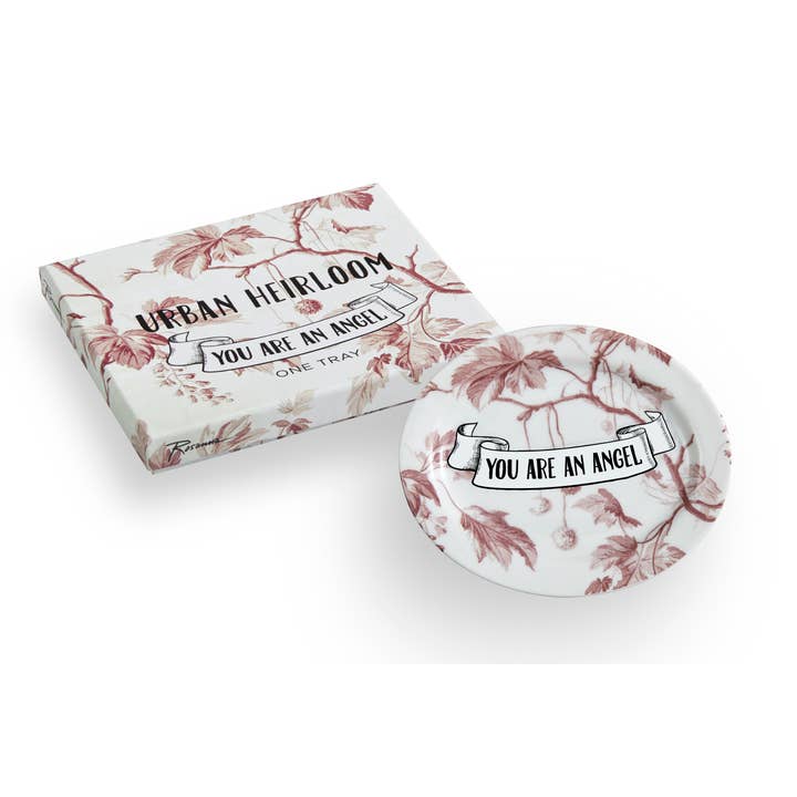 BANDEJA OVALADA DE RELIQUIA URBANA YOU ARE AN ANGEL 5 X 4 para venta al por mayor de Rosanna