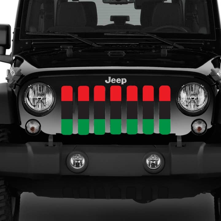 Grelha de Inserção para Jeep com Bandeira Pan-Africana por atacado de Dirty Acres