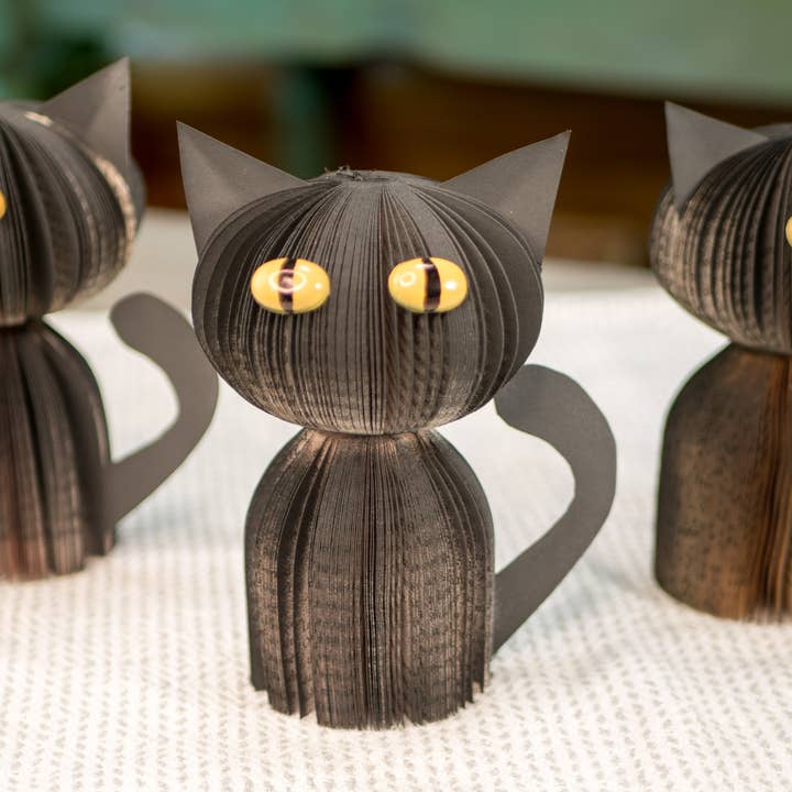 Root To Vine – wholesale Decorative tabletop object – Spooky Black Cat-Halloween Decor-Book Gift-Fall Decor3