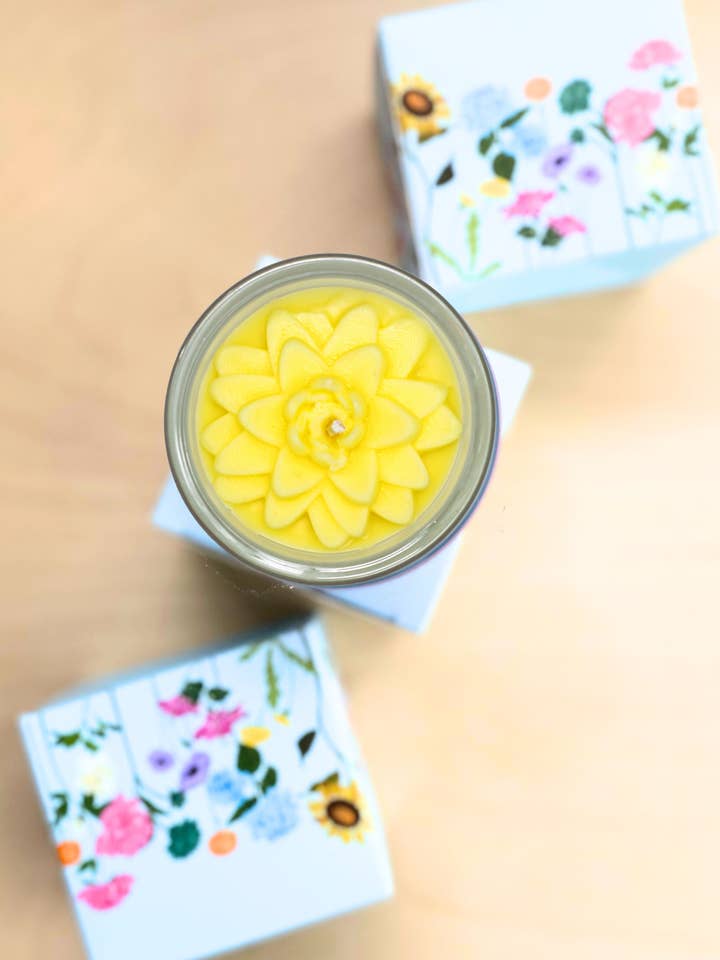 Seerosenblütenkerze, umweltfreundliche Kerze, verschiedene Größen für den Großhandel von Multifaceted™ Artisan Candles