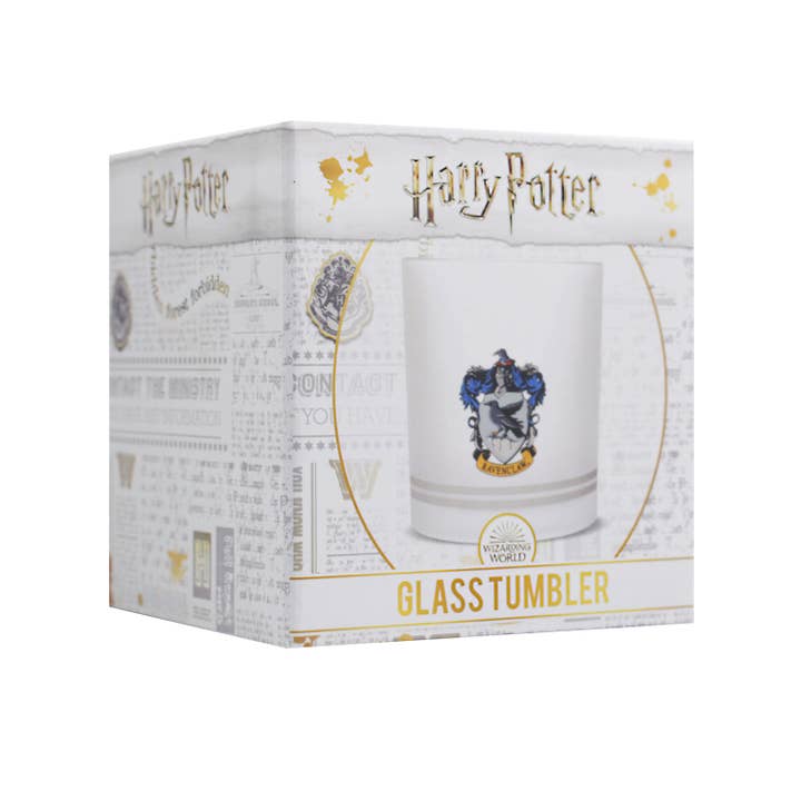 Half Moon Bay - Vente Verres à cocktail/alcool - Gobelet en verre dans une boîte (300 ml) - Harry Potter (Serdaigle)