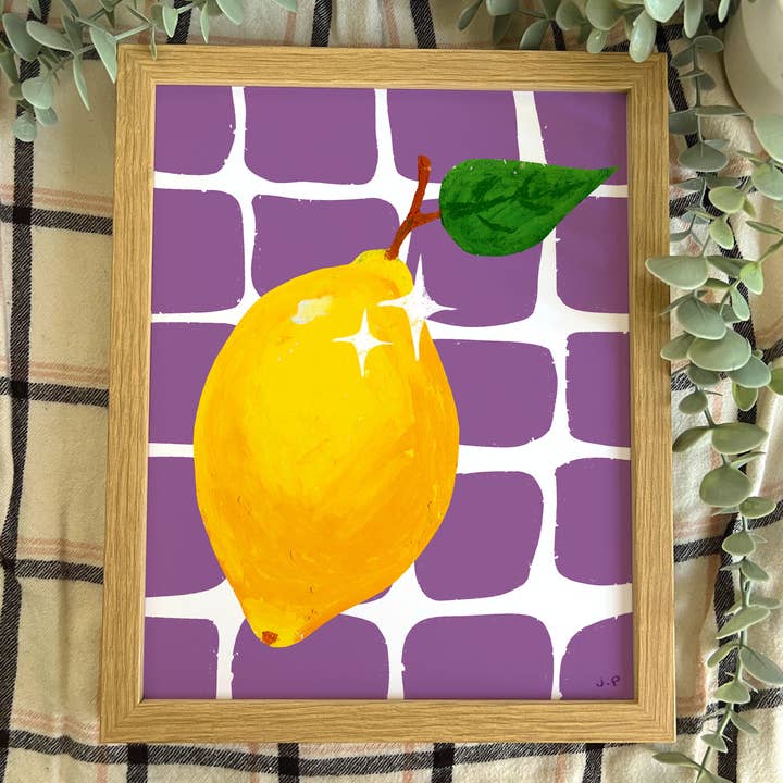 Lámina de arte | Limón para venta al por mayor de Janine Payne Illustrations