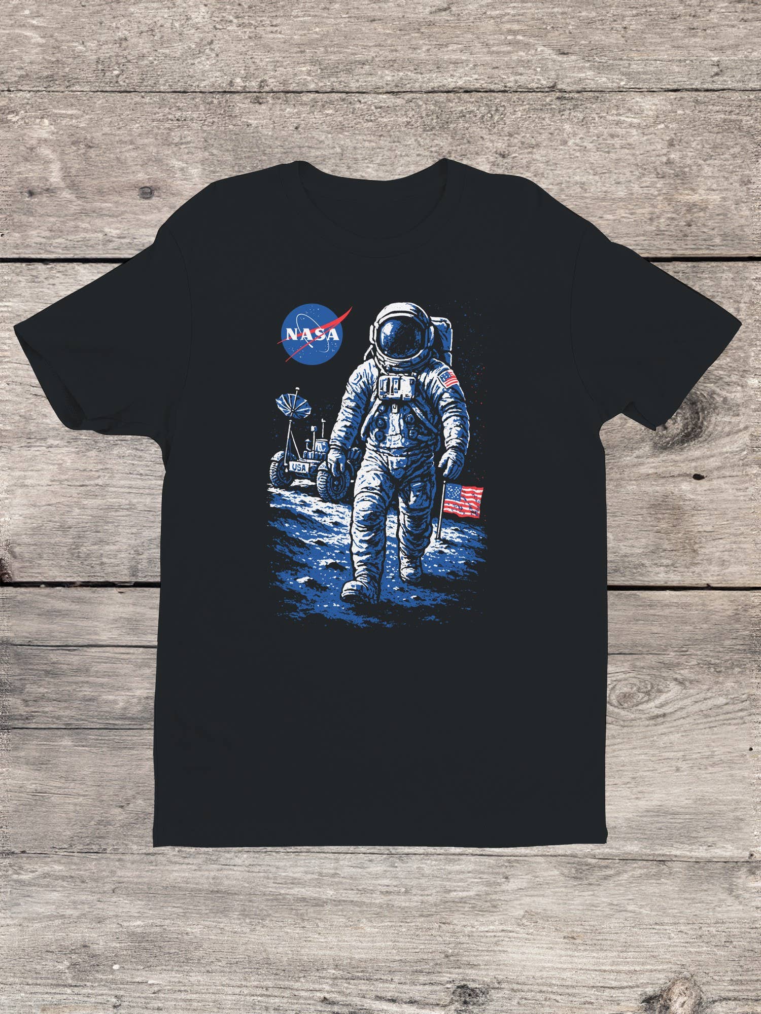 Swift Retail - Wholesale T-Shirt - Men's - NASA Astronaut Lunar Walk Design Men's T-shirt0