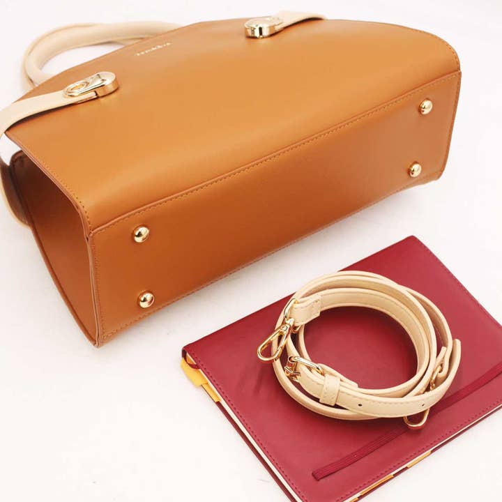 Tom&Eva (F.D.M diffusion) - Wholesale Top Handle Bag - Women's - Women's Bicolour Handbag 23B-58295