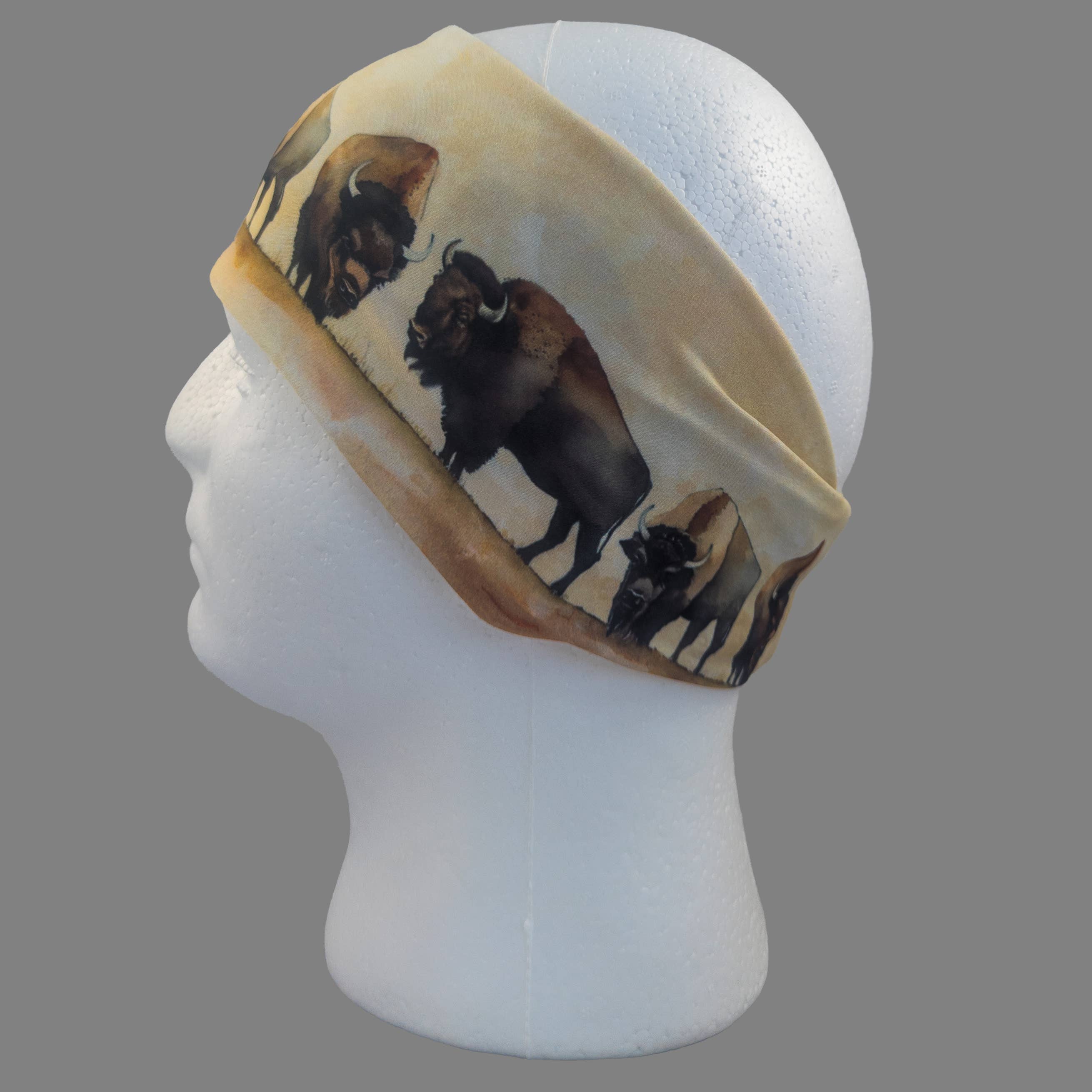 Gem City Attire - Wholesale Sports Headband - Unisex - HW169 - Buffalo Herd Headwrap5