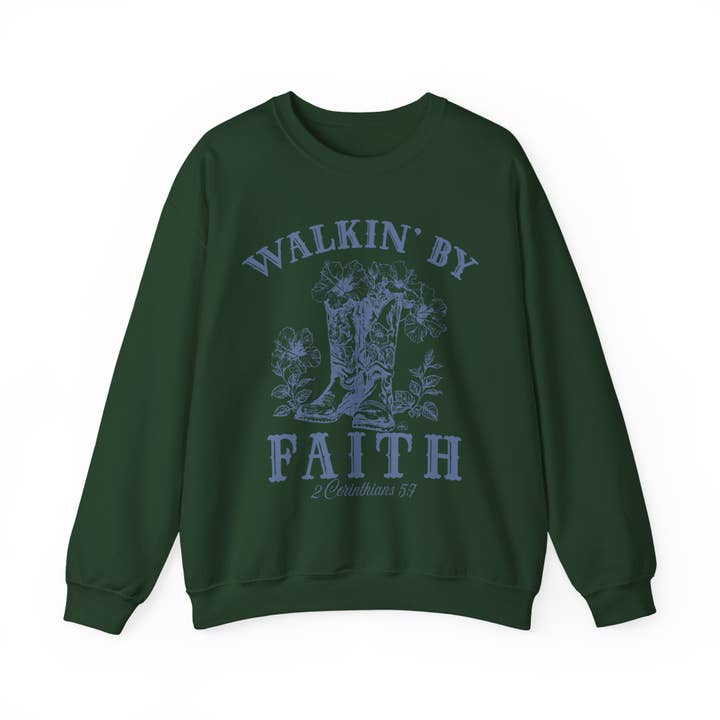 NVC Ecommerce LLC - Wholesale Graphic Sweatshirt - Women's - Cowgirl Aesthetic Christian Shirt, Western Faith Sweatshirt6