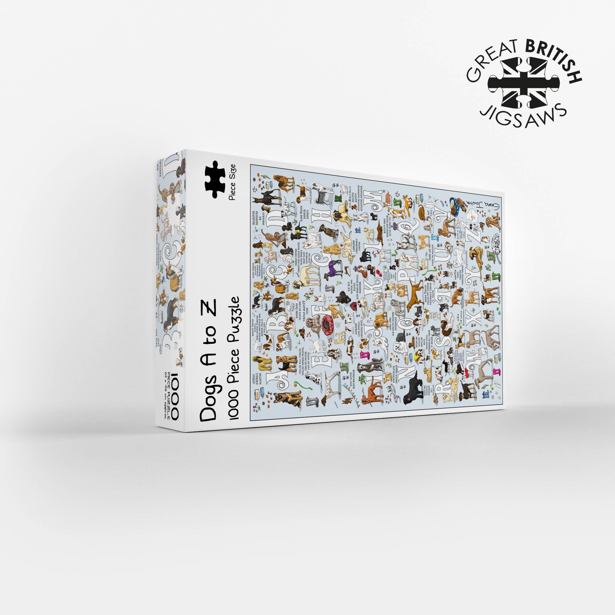Great British Jigsaws - Wholesale Puzzle - Adult - DOGS A-Z - Emma Joustra Jigsaw Puzzle1