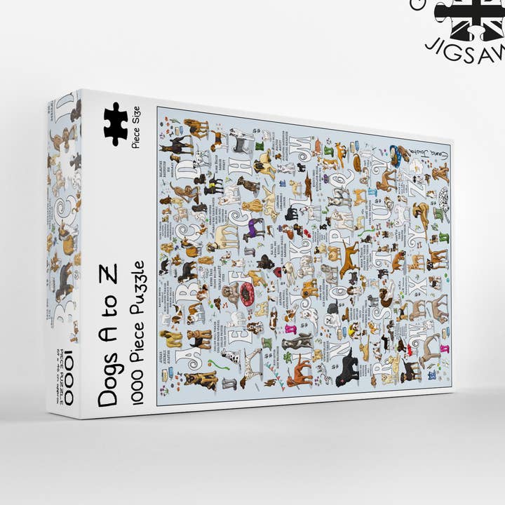 Great British Jigsaws – wholesale Puzzle – Adult – DOGS A-Z - Emma Joustra Jigsaw Puzzle1