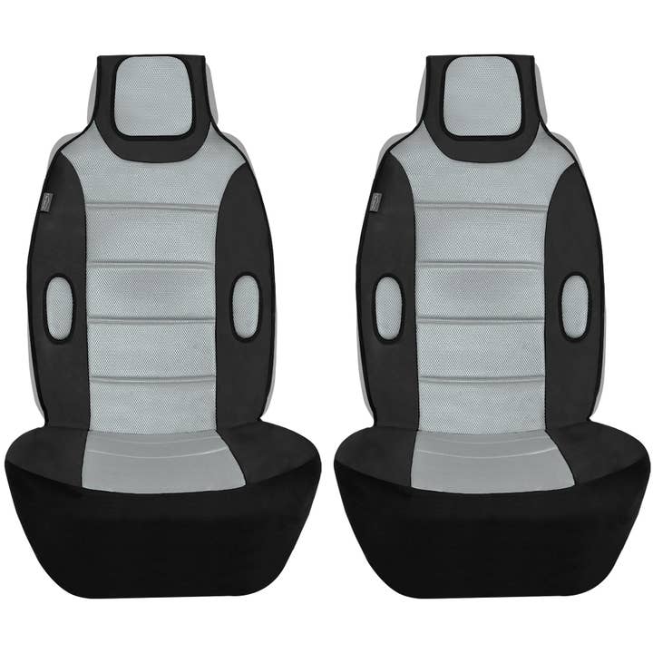 Kissenpolster aus Kunstleder mit 3D Air Mesh — Vorderseite — Grau für den Großhandel von FH GROUP