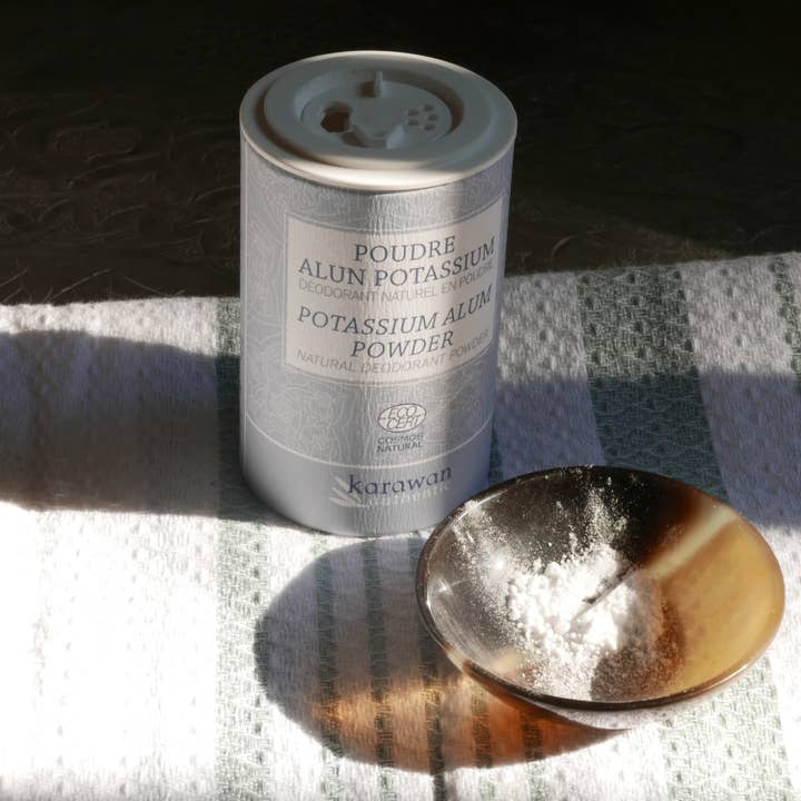 Karawan Authentic - Venta al por mayor Desodorante - Unisex - POLVO DE PIEDRA DE ALUMBRE DE POTASIO NATURAL - CAJA DE SAL