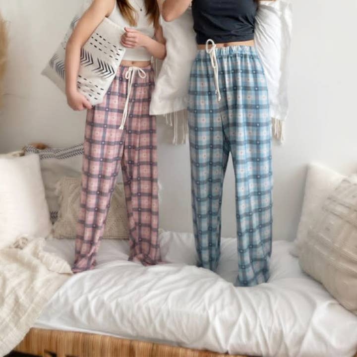 BloomAngel - Venta al por mayor Pantalón de pijama - Mujer - Pantalones de pijama a cuadros (Copia)1