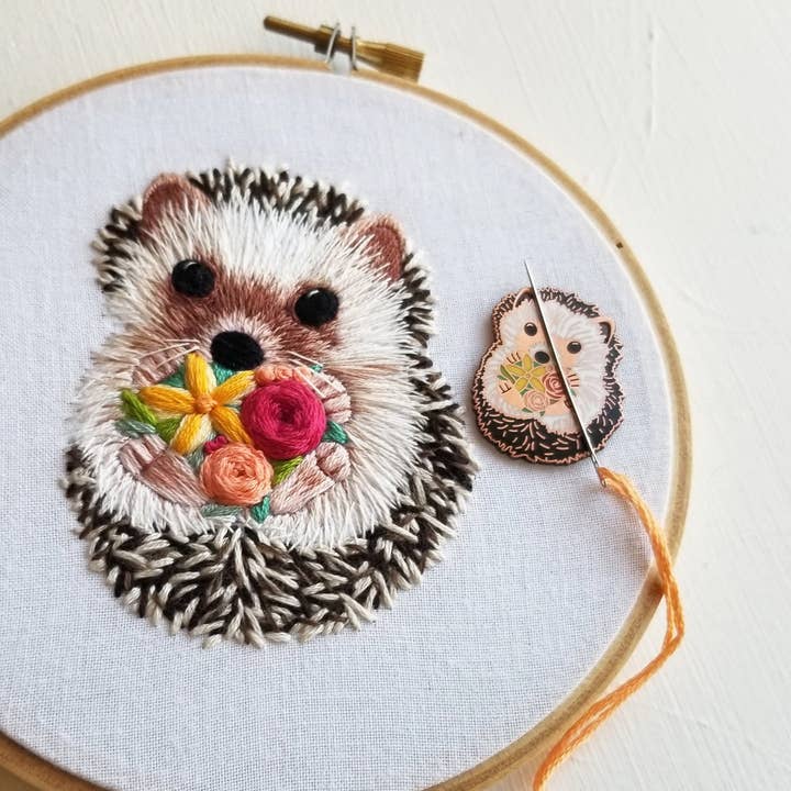 Jessica Long Embroidery - Wholesale Embroidery/Cross Stitch Supplies - Hedgehog Enamel Needle Minder6