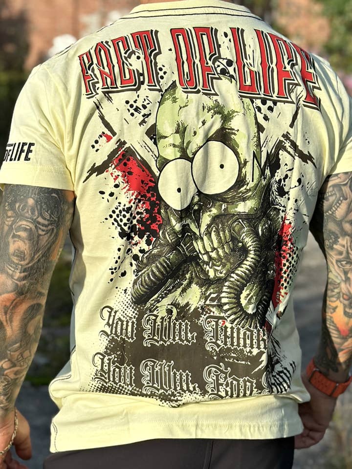 Maglietta Fact of Life «You Will Think» TS-77 banana pallida per la vendita all'ingrosso da parte di Fact of Life