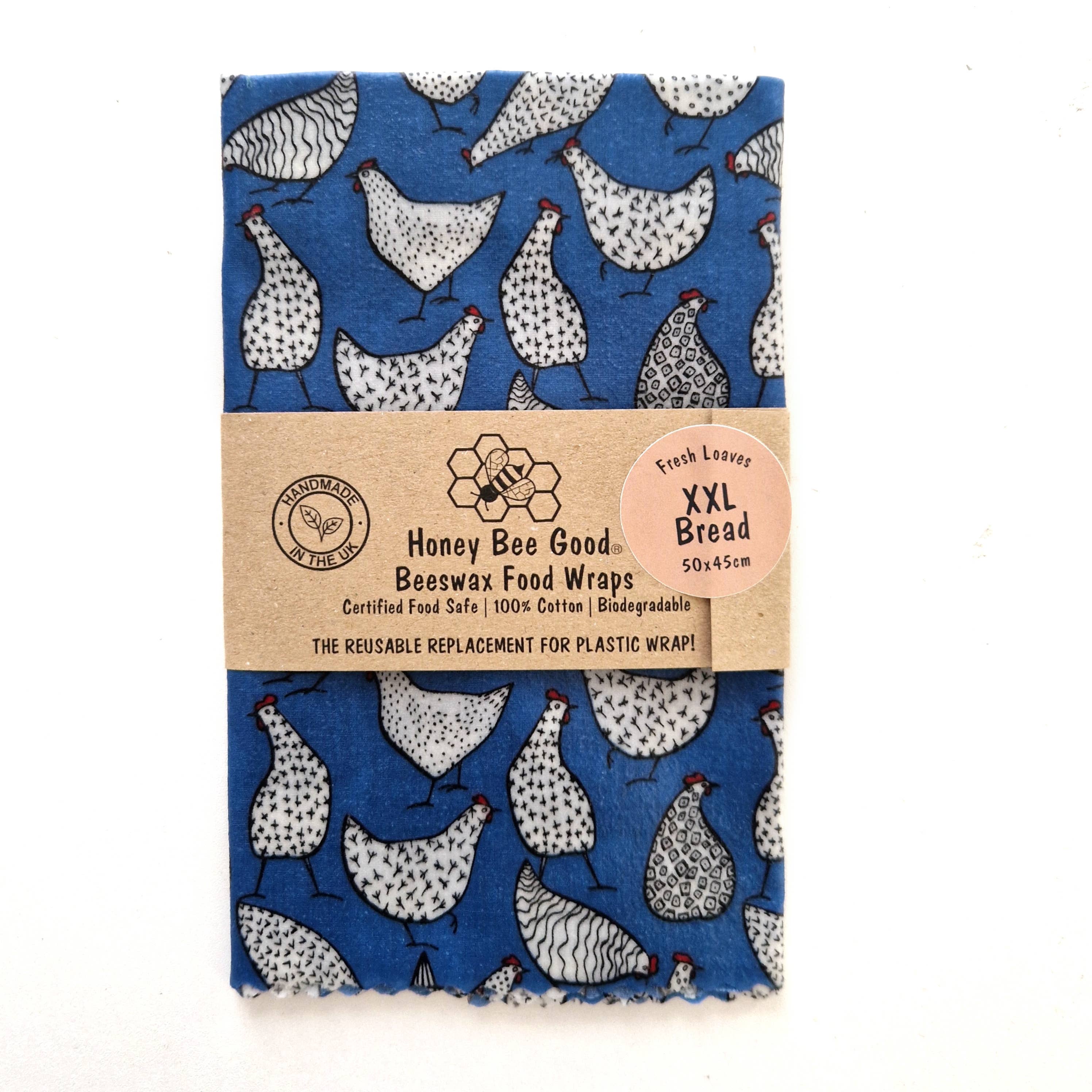 Honey Bee Good – wholesale Food storage wrap/bag – Extra Large HANDMADE Bread Beeswax Wrap | Blue Hens3
