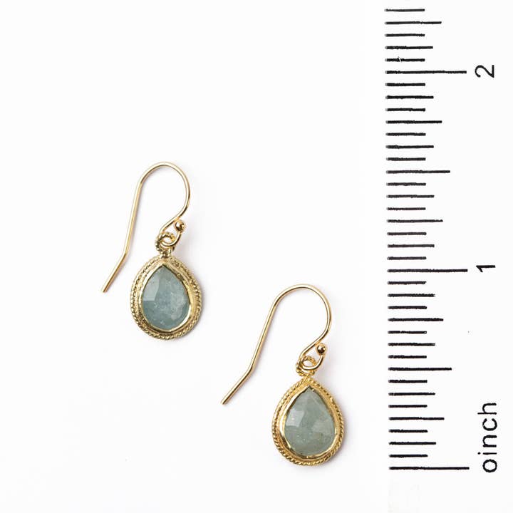 Anne Vaughan Designs Jewelry – Großhandel Ohrhänger – Favoriten Einfache Aquamarin-Ohrringe1