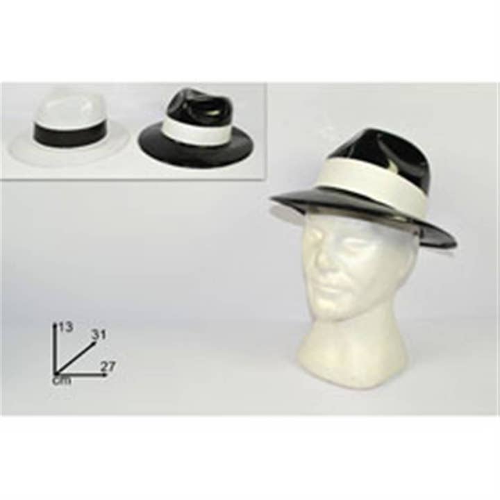 TSJJ – Fedora - Unissexo por atacado – Chapéu Preto ou Branco Borsalino