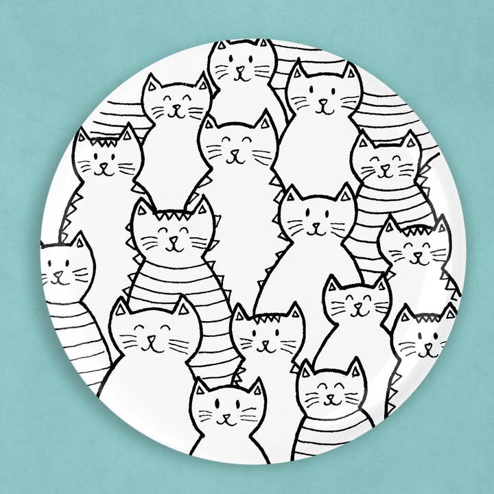 Magnet för katter och katter (2,25 tum diameter) för wholesale av Caroline W Illustration