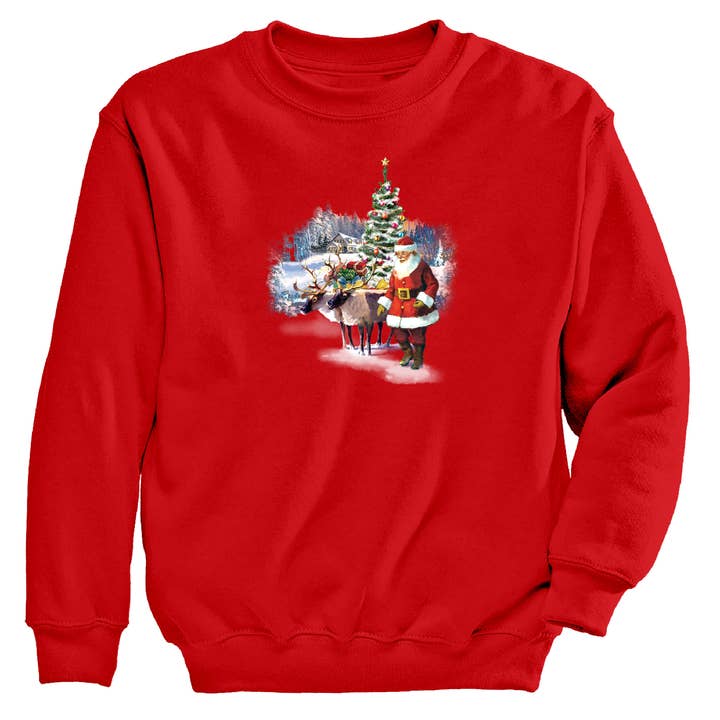 Santa's Coming kerstsweater voor dames voor wholesale door Morning Sun