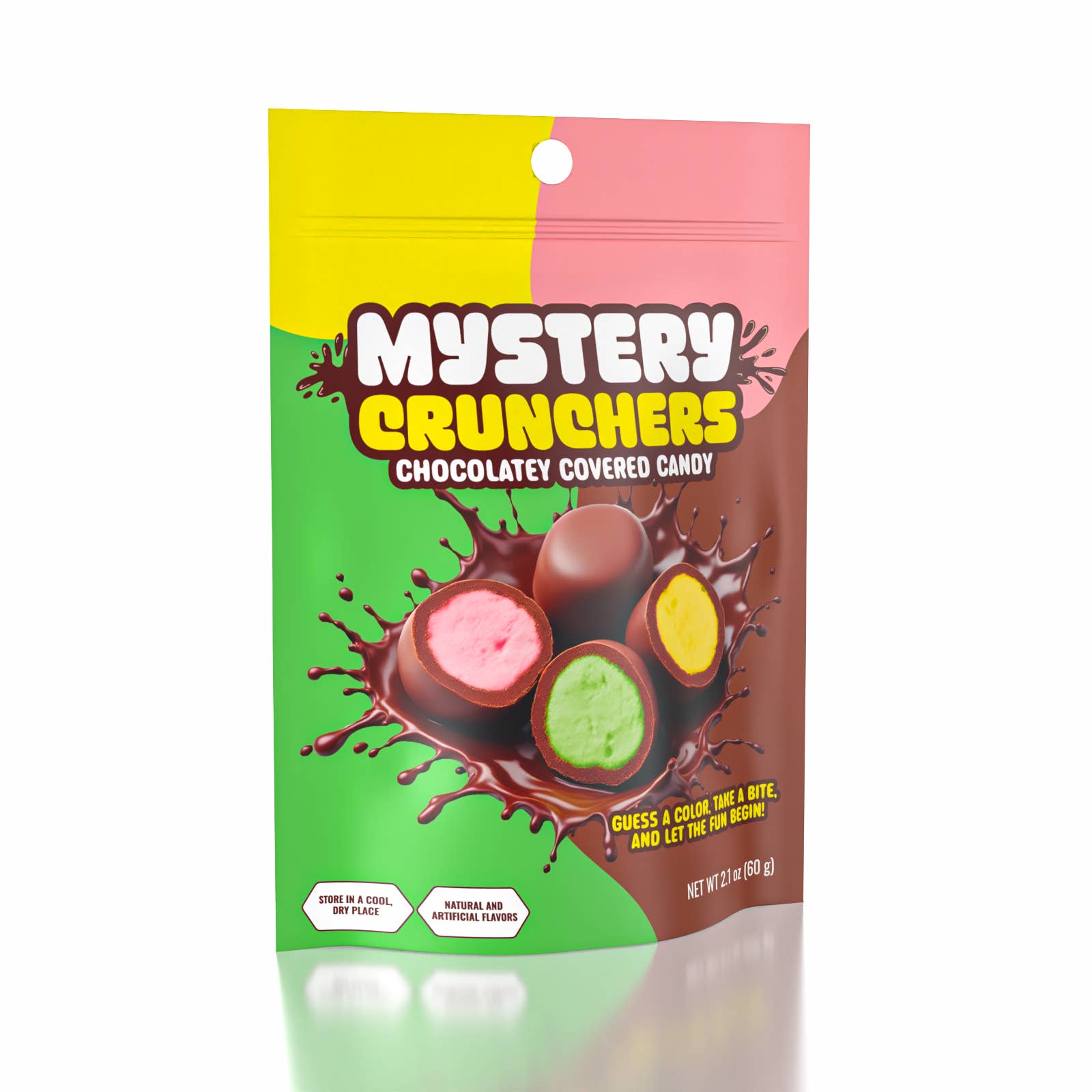 Showcase - Wholesale Chocolate Covered Sweets - Mystery Crunchers Color Reveal Viral Chocolate Bites 2oz🇺🇸