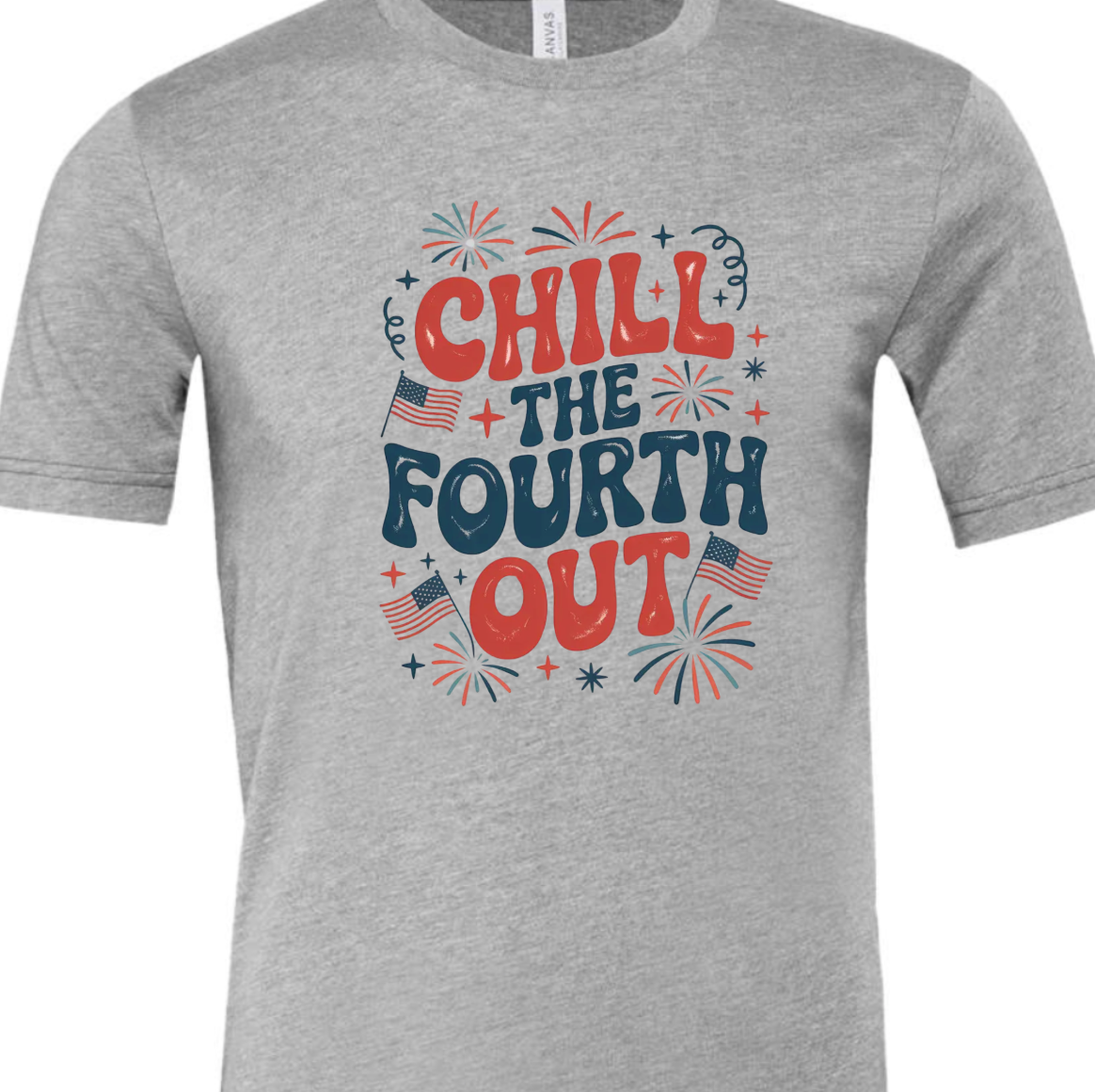 Kiki's Boutique - Wholesale Screen Printed T-Shirt - Women's - Chill The Fourth Out Tee1