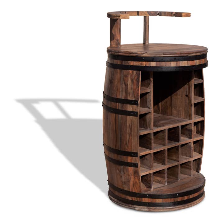 OBUZI - Wholesale Wine Rack - Wine Rack, Rosey-X Bar Barrel1