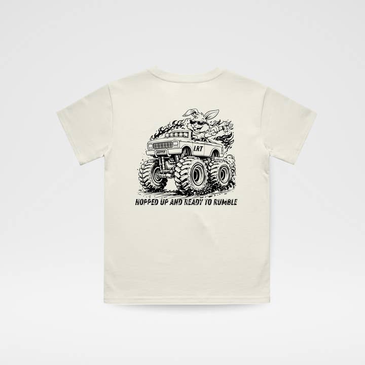 LE T-SHIRT EGGSLAYER - CRÈME VINTAGE pour la vente par Little Rad Things
