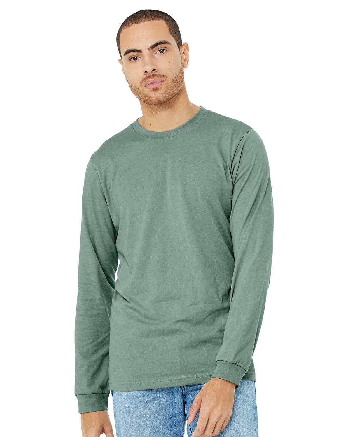 Total Apparel - Wholesale T-Shirt - Unisex - Bella Canvas Unisex CVC Jersey Long-Sleeve T-Shirt | 3501CVC18