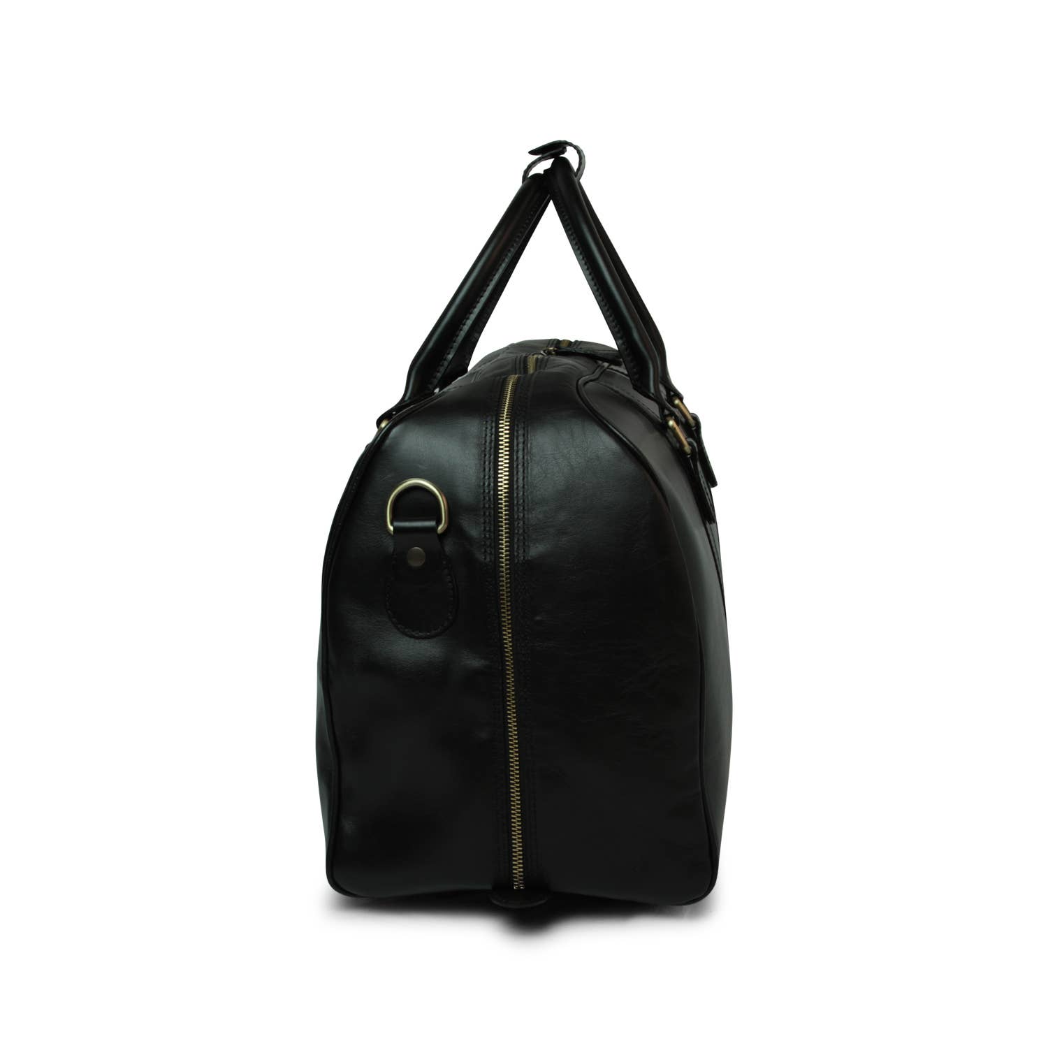 Old Angler Firenze - Wholesale Weekender Bag - Unisex - Borsone da viaggio grande in pelle di vitello-Nero3