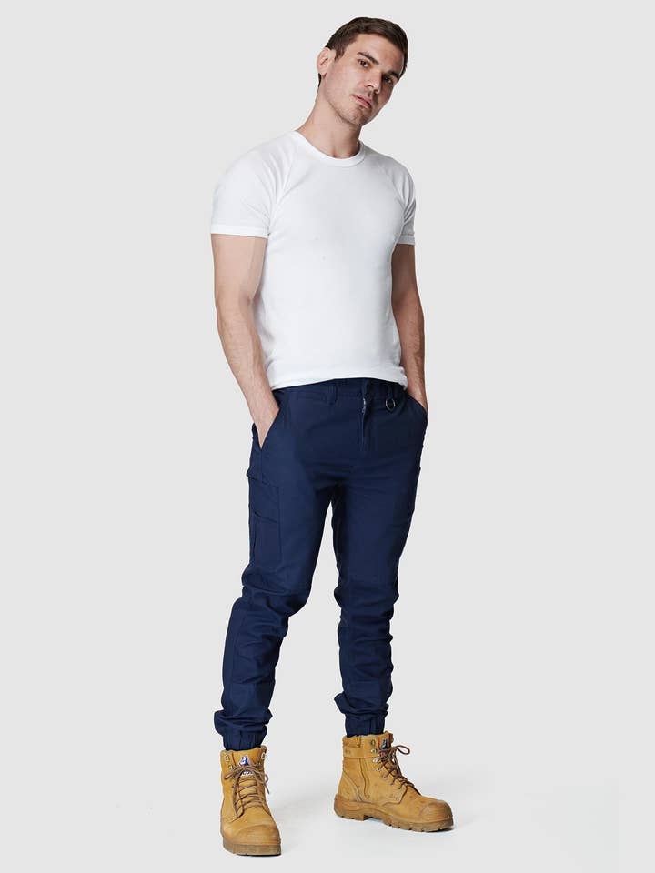 ELWD workwear – Großhandel Hose – Herren – Herrenhose mit Bündchen Navy4