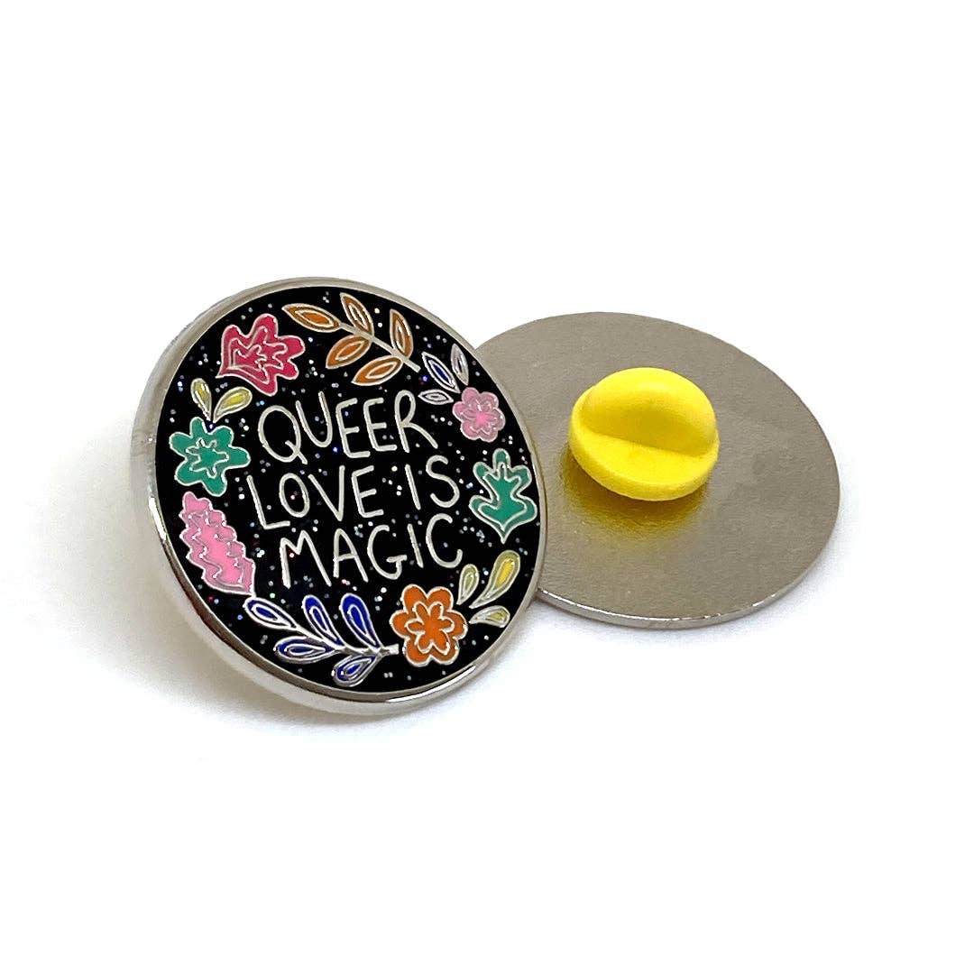 Rainbow & Co - Wholesale Lapel Pin/Button - Queer Love Is Magic Enamel Pin1