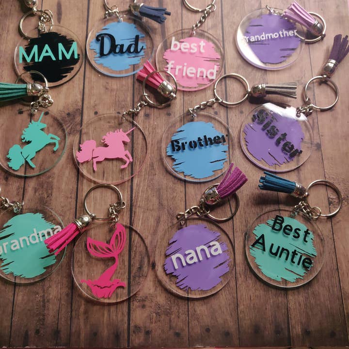 Acrylic Keyring for wholesale by 3d beauty brand