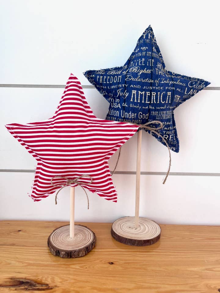 2pc. Rustic 4th of July Star Set - America for wholesale by Kate + Em