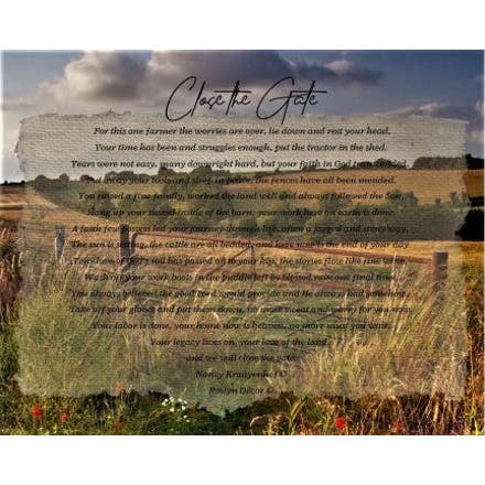 Close the Gate V - Bereavement Wall Art for wholesale by Roslyn Décor