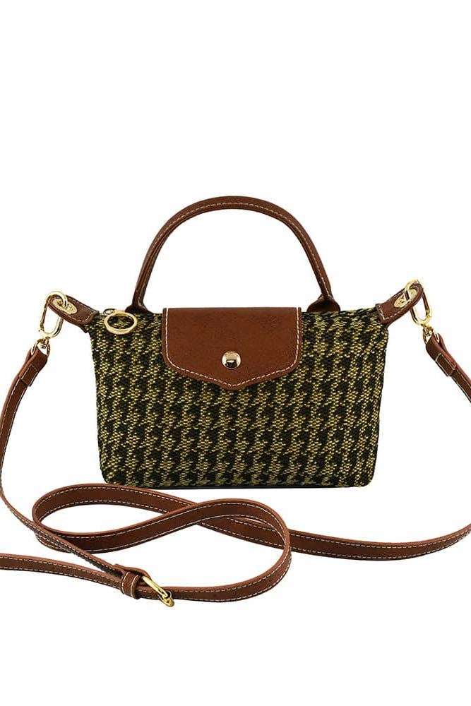 MiMi Wholesale - Wholesale Crossbody Bag - Women's - HT781 Houndstooth Mini Crossbody Bag3