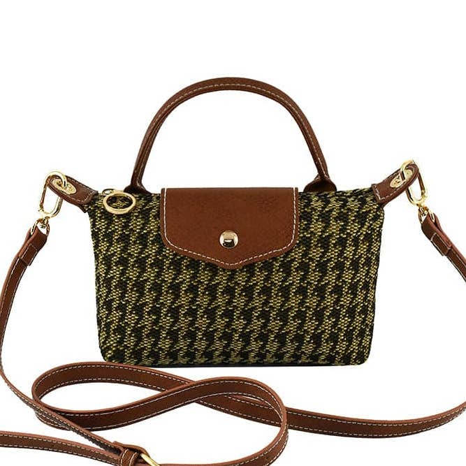 MiMi Wholesale - Wholesale Crossbody Bag - Women's - HT781 Houndstooth Mini Crossbody Bag3